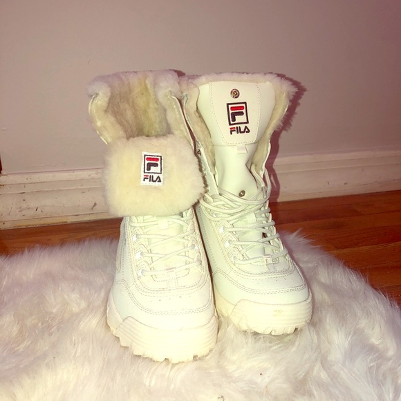 fila boots fur